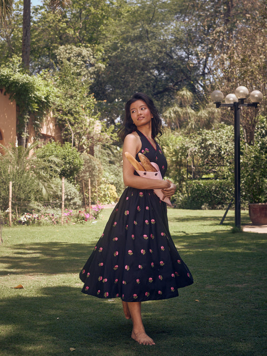 The Rose Garden Dress - Black
