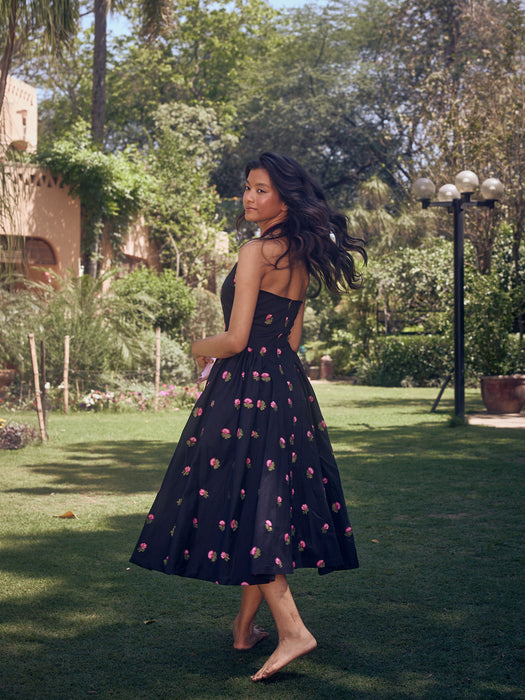 The Rose Garden Dress - Black