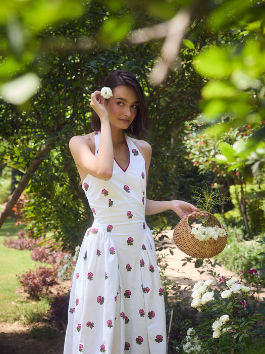 The Rose Garden Dress - White