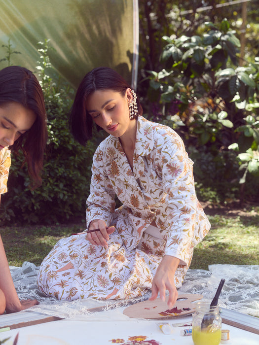 The Victorian Co-Ord - White