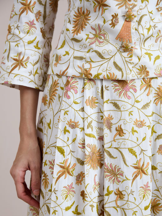 The Victorian Co-Ord - White